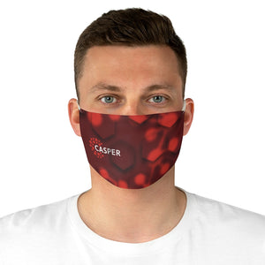 Casper Dark Red Fabric Face Mask