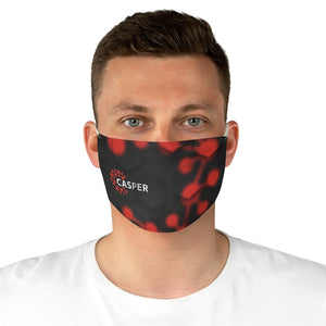 Black and Red Fabric Face Mask