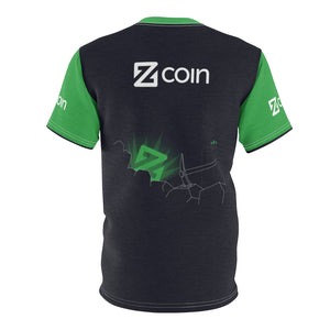 Mining Zcoin Green Sleeve Shirt