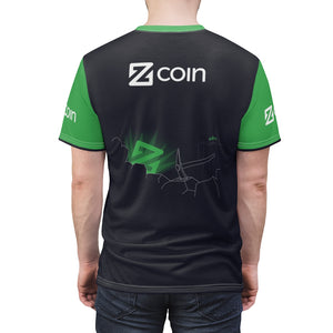 Mining Zcoin Green Sleeve Shirt